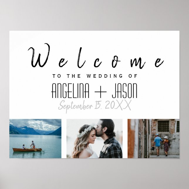 Simple Photo Wedding Poster (Vorne)