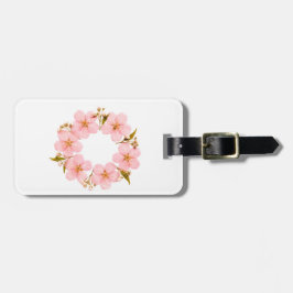 Simple Pink Flowery Gepäckanhänger