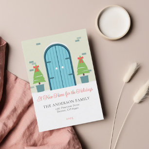 Simple porte avant de Noël Déménagement Faire-part