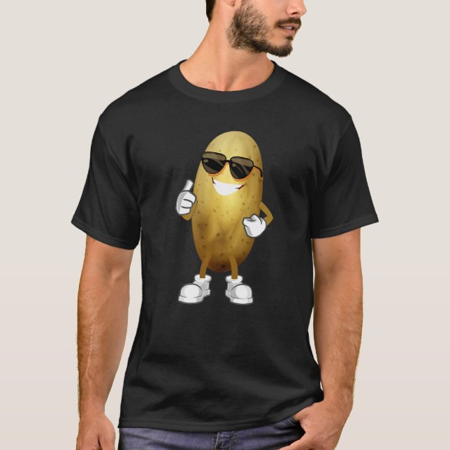 Simple Potato Costume Vegetable Potato   Gardener T-Shirt (Vorderseite)