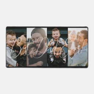 Simple Quatre Photo Collage meilleur papa Script