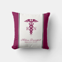 Simple Red Caduceus Nurse