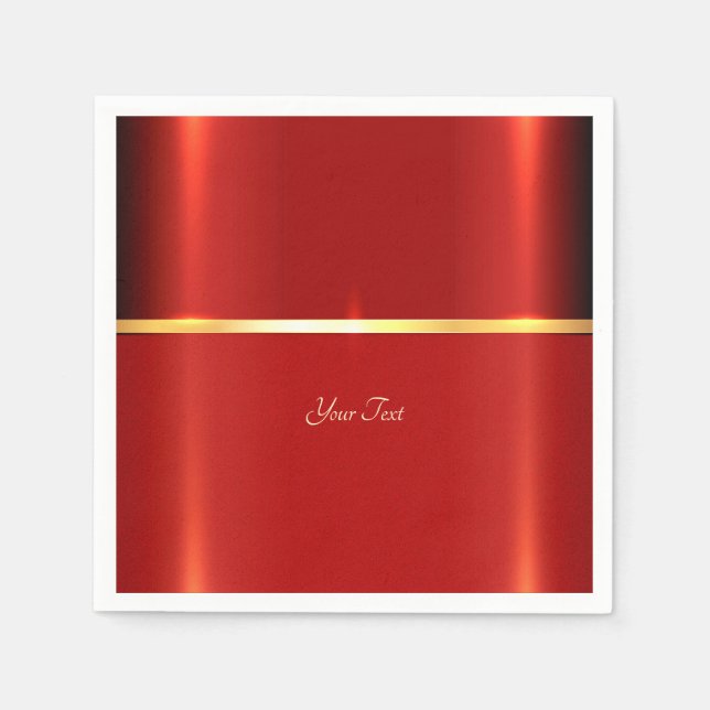 Simple Red Napkins Serviette (Vorderseite)