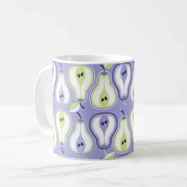 Simple retro pears kaffeetasse (Vorderseite Links)