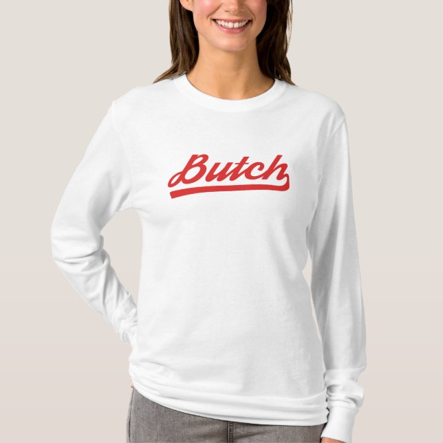 SImple Retro-Stil Butch T-Shirt (Vorderseite)