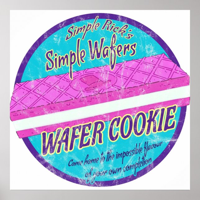 Simple Rick Wafer Cookie Poster (Vorne)