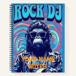Simple Rock DJ Art - Notebook Notizbuch