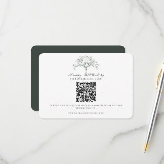 Simple RSVP Forêt Verte Art de Colombes Toile de J