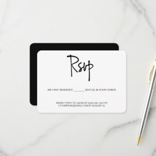 Simple RSVP sans envoi Siège réservé