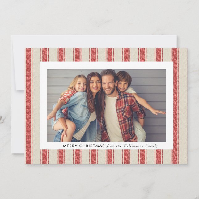 Simple Russe Joyeux Carte photo de Noël (Devant)