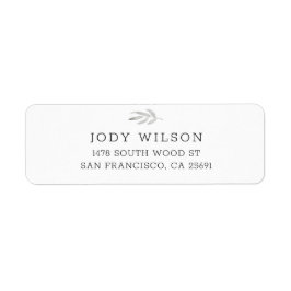 Simple Rustic Return Address Labels