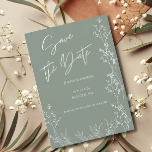 Simple saga mariage vert Enregistrer la carte de d