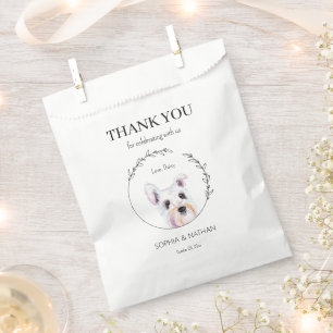 Simple Schnauzer Wedding Vielen Dank für Ihr Inter Geschenktütchen