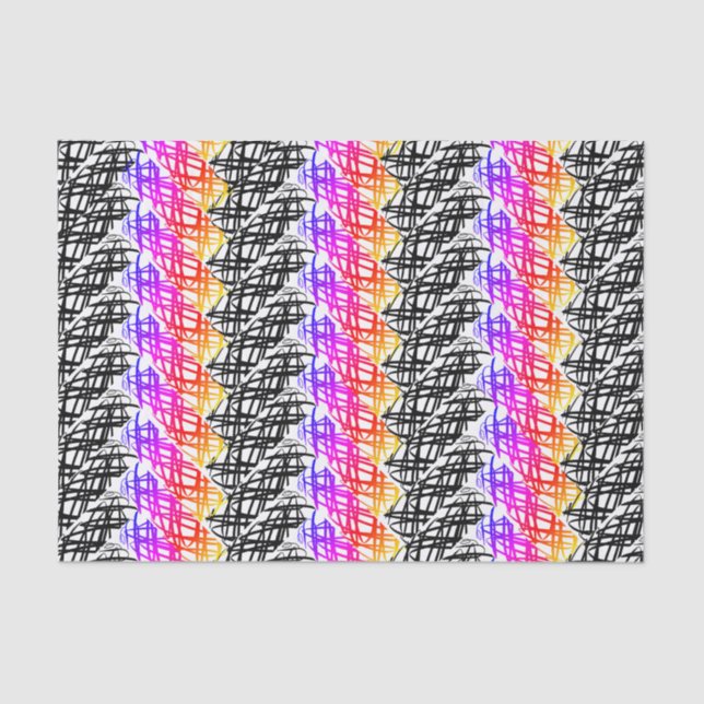 Simple Scribble | Heringshai | DREHUNG | Seidenpapier (Vorderseite)