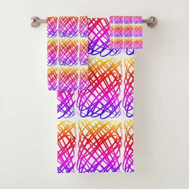 Simple Scribble | Ipanema Filter | Center Tiled | Badhandtuch Set (Insitu)