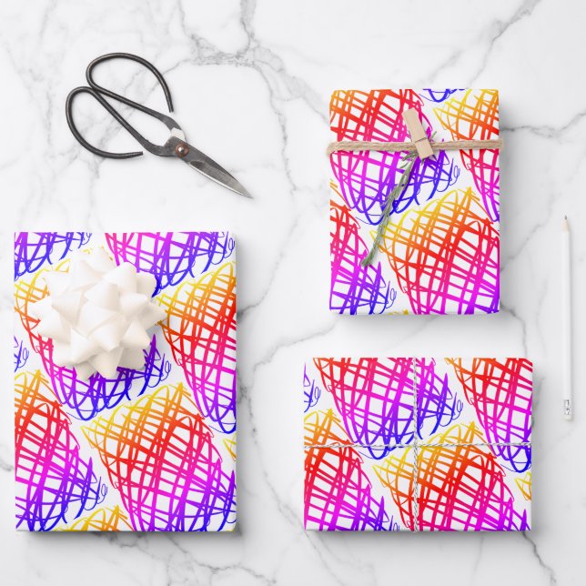 Simple Scribble | Ipanema Filter | halber Rückgang Geschenkpapier Set (Vorderseite)
