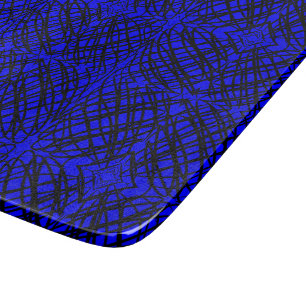 Simple Scribble Spiegelung Blau Schneidebrett