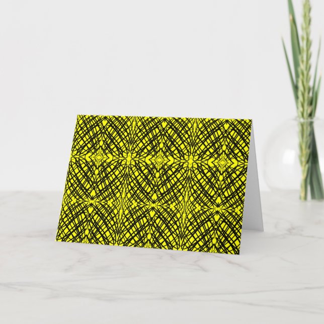 Simple Scribble | Spiegelung | Gelb | (Vorderseite)
