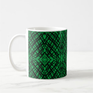 Simple Scribble Spiegelung Grün Kaffeetasse