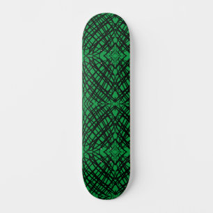 Simple Scribble Spiegelung Grün Skateboard