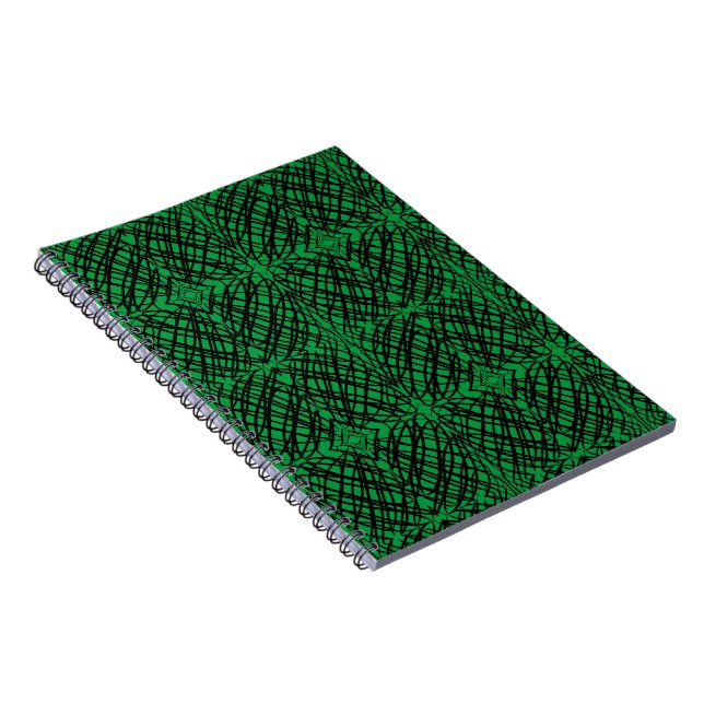 Simple Scribble | Spiegelung | Rot | Spirale Notizblock (Rechte Seite)