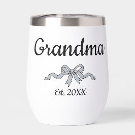 Simple Script Bow Grandma Est. Year