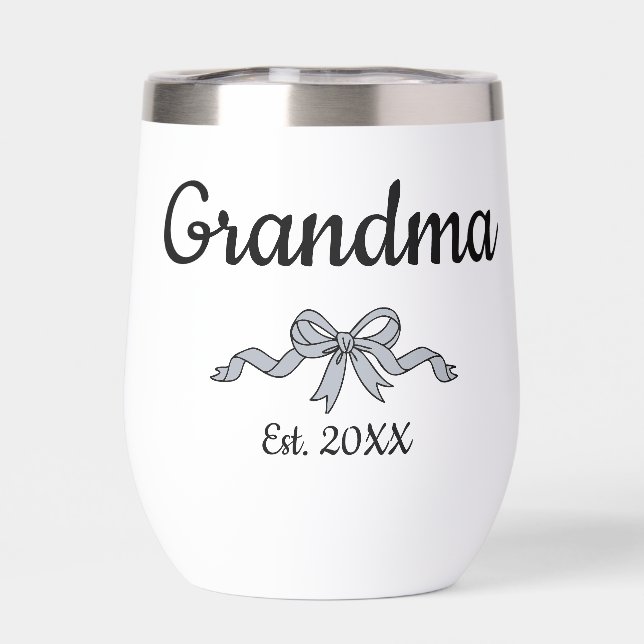 Simple Script Bow Grandma Est. Year (Rückseite)