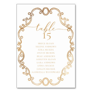 Simple Script Classic Wedding Tischnummer