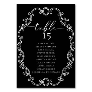 Simple Script Classic Wedding Tischnummer