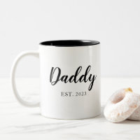 Simple Script Daddy Schwarz-weiß EST Vathers Day