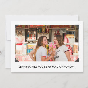 Simple serez-vous ma servante d'honneur Carte phot
