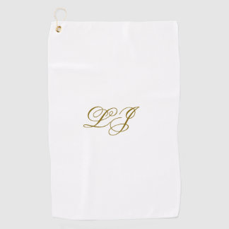 Simple serviette de golf Monogram