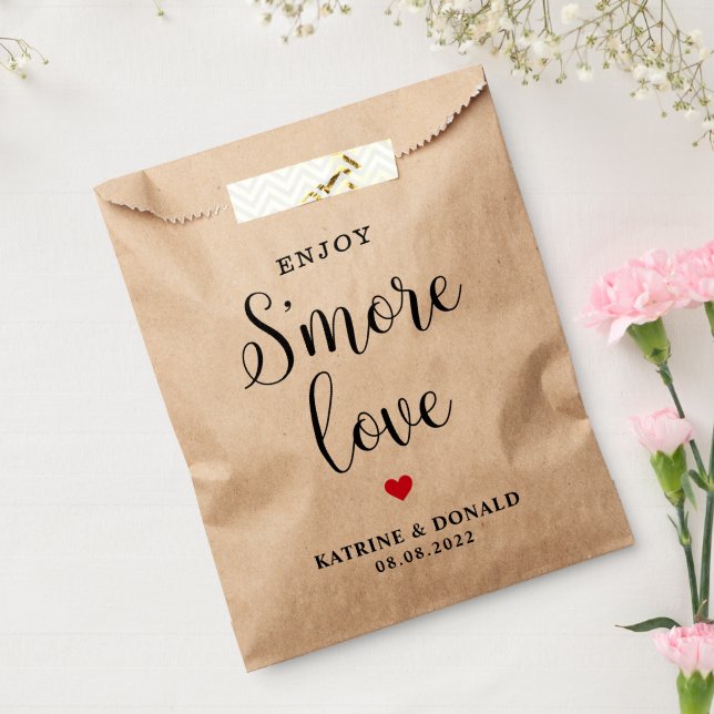 Simple S'more Liebe Gastgeschenk Hochzeit Bag Geschenktütchen (Versiegelt)