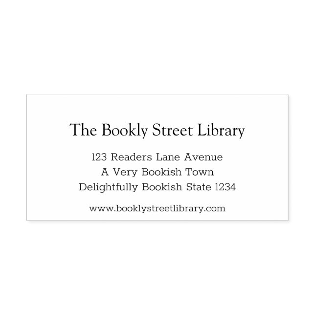 Simple Street Library Permastempel (Design)