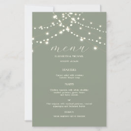 Simple String Lights Sage Green 