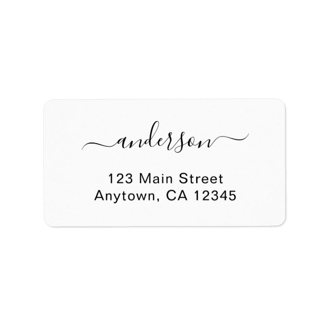 Simple Stylish Custom Printed Address Stickers (Devant)