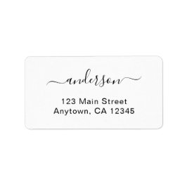 Simple Stylish Custom Printed Address Stickers Adressaufkleber