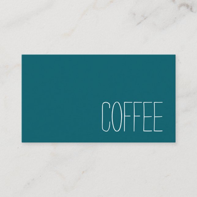 Simple Stymie Word Dark Loyalty Coffee Punch-Card Treuekarte (Vorderseite)