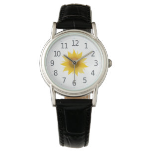 Simple Sunflower Floral Montre Femme