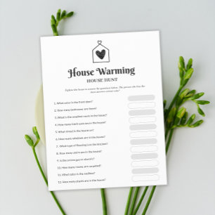 Simple Sweet Heart House Erwärmung Party Game