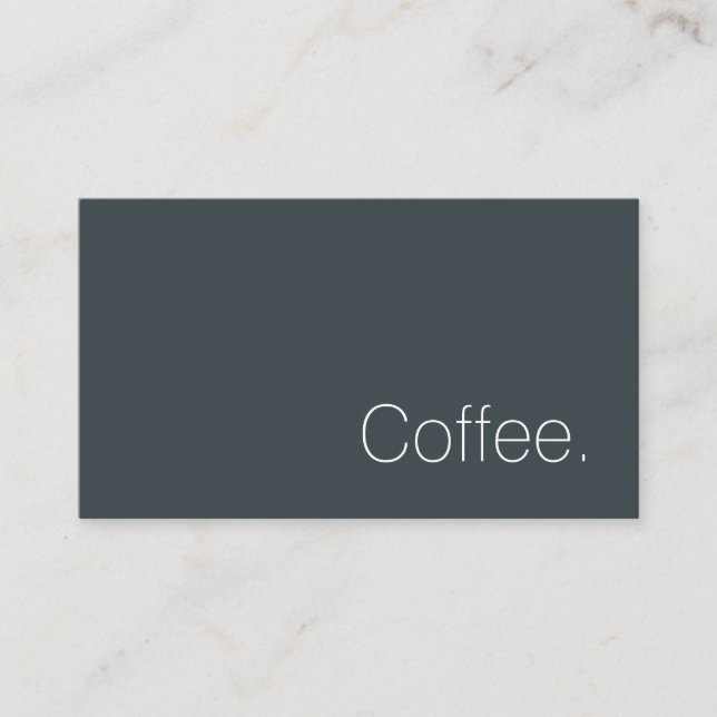 Simple Swiss Word Dark Loyalty Coffee Punch-Card Treuekarte (Vorderseite)