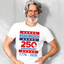 Simple T-Shirt pour le 250e anniversaire des États