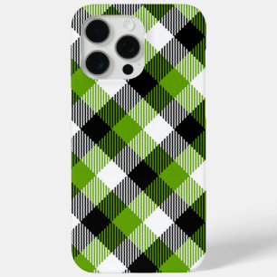 Simple Tartan Plaid Neon Green Case-Mate iPhone Hülle