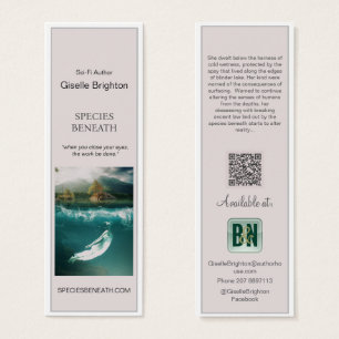 Simple Taupe Auteur Matériel promotionnel Signets