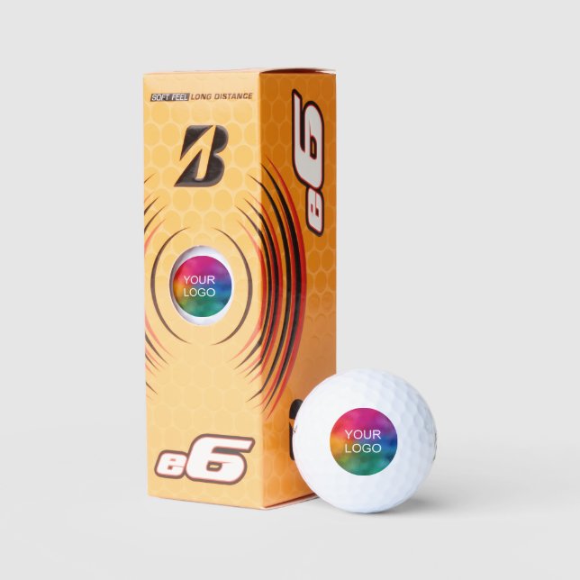 Simple Template Custom Logo Bridgestone e6 Golfball (Verpackungen)