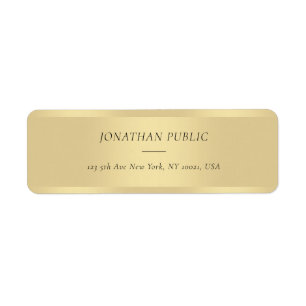 Simple Template Gold Moderner Schriftart