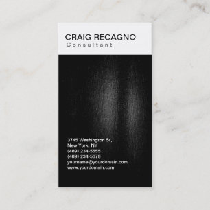 Simple tendance Cute Carte de visite noir blanc cl