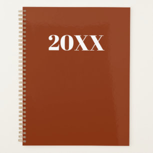 Simple terre cuite typographie moderne année monog