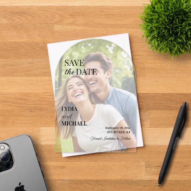 Simple Text Overlay Photo Acryleinladungen (Insitu (Einladungskarte))