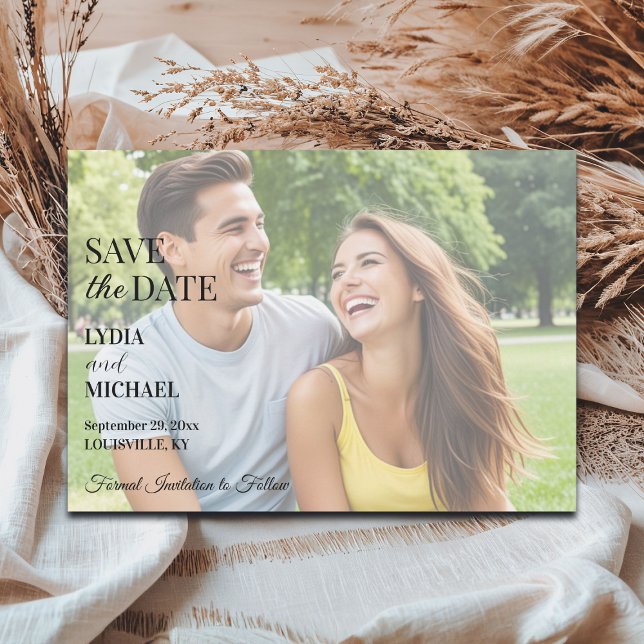 Simple Text Overlay Photo Save The Date (Von Creator hochgeladen)